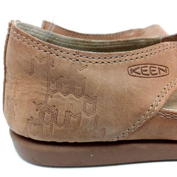 Keen Lower East Side Mary Jane Shoes Size 8.5 Leather Crossover Strap Slip On - Picture 5 of 9